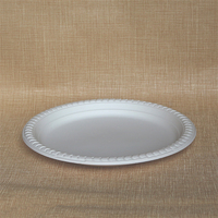Assiettes en papier compartimentées jetables biodégradables de 9 pouces pour aliments chauds, en stock