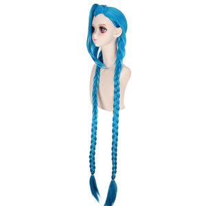 Perruque de cosplay de haute qualité Ainizi China Wigs Vendor pour le champion <span class=keywords><strong>Jinx</strong></span> de <span class=keywords><strong>League</strong></span> <span class=keywords><strong>of</strong></span> Legends, pour exposition de jeu ou Halloween - Product Image 3