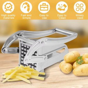 Manual Potato Slicer Stainless Steel French Fry Slicer Potato Slicer Meat Cutter Dicer Cutting Machine <b>Tools</b> - Product Image 2