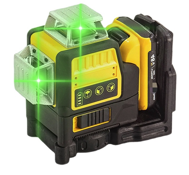 12 Line Green Industrial DIY 360 Degree Horizontal Vertical Structure Automatic Rotary Leveling Laser Level