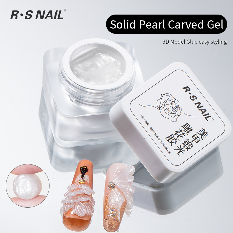 Gel tallado de perlas sólidas