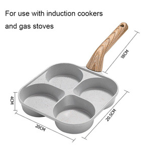 Sartén Antiadherente de Aluminio al por Mayor con 4 Orificios de Cocción, Calentamiento Uniforme para Uso General en Estufas de Gas e Inducción - Product Image 2