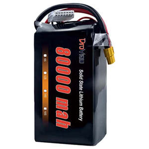 Fábrica OEM 12S 14S 18S 24S HV Batería de estado semisólido 80000mAh 47,4 V 71,1 V Paquete de baterías Lipo para UAV Drone RC Aircraft - Product Image 1