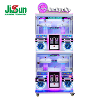 Machine d'arcade multi-stations à 4 joueurs avec prises de prix, lumières LED néon, fonctionnant à pièces, pour parc à thème