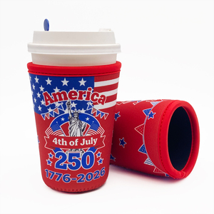 Koozy - Portavasos Personalizado con Logotipo para el Día de la Independencia, Funda para Vasos de Café, Koozy Personalizable <span class=keywords><strong>en</strong></span> Blanco para Bodas, Enfriador de Bebidas - Product Image 6
