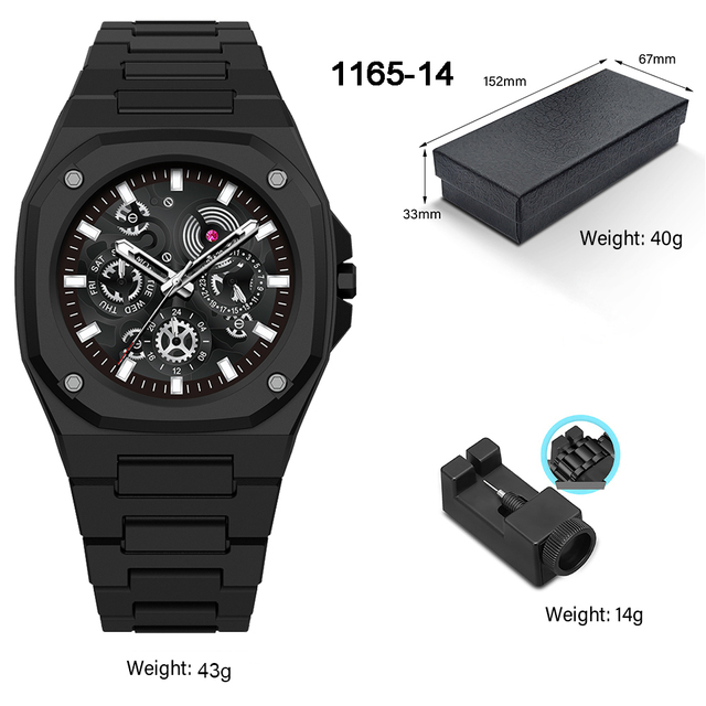 Men's Top Luxury Business Watches Analog Mechanical Quartz Watches Casual Fashion Men's Watches Waterproof