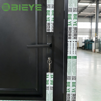 Porte battante en aluminium à économie d'énergie avec isolation phonique pour chambre d'appartement – Solution de porte extérieure