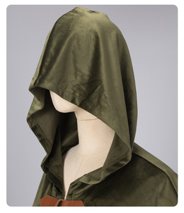 Capa con Capucha Renacentista - Capa de Hobbit, Capa Medieval de Guardián, Capa Vikinga, <span class=keywords><strong>Disfraz</strong></span> de Pirata, <span class=keywords><strong>Vampiro</strong></span>, Cosplay para Hombres y Mujeres - Product Image 6