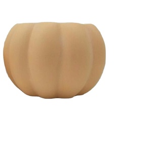 Pot de fleurs en céramique moderne et écologique, personnalisable, style citrouille, pour intérieur/extérieur, petit ensemble de supports pour plantes, vente en gros pour pépinières - Product Image 1