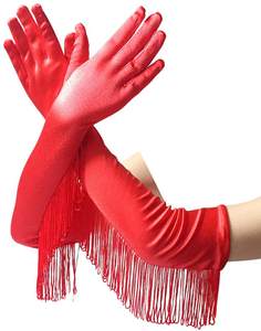 2025 baru Vintage Opera kontes peregangan Panjang sarung tangan rumbai tanpa jari sarung tangan untuk kostum tari pesta Prom klub pernikahan - Product Image 5