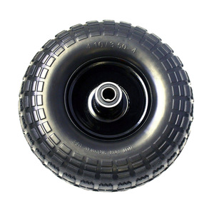 Solid Garden <b>Tool</b> <b>Cart</b> Wheel 410/350-4 PU Foam Tire High Wear Resistant <b>For</b> <b>Tools</b> - Product Image 1