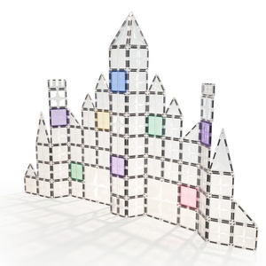 Ensemble <span class=keywords><strong>de</strong></span> jouets éducatifs Montessori MNTL pour la <span class=keywords><strong>maternelle</strong></span>, tuiles magnétiques, bricolage, tuiles <span class=keywords><strong>de</strong></span> <span class=keywords><strong>construction</strong></span> magnétiques 3D, jouet STEM pour enfants - Product Image 1
