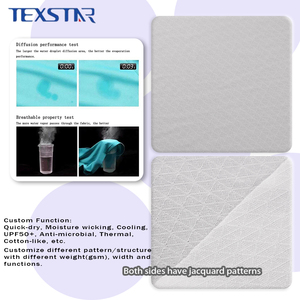 Tela de Malla Elástica Personalizada para Camisetas de Fútbol, Tejido Jacquard de Spandex y Poliéster para <span class=keywords><strong>Ropa</strong></span> - Product Image 2
