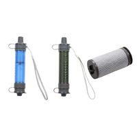 Paille filtrante à eau portable sans BPA, capacité de filtration de 3000 L, pour le camping en plein air, la randonnée et les situations d'urgence
