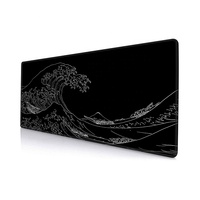 Tapis de souris de jeu en caoutchouc de couleur unie avec repose-poignet, résistant à l'eau et aux rayures - Conception personnalisée pour PC, jeux, bureau, usage domestique