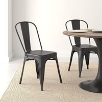 Chaise Tolix de jardin industrielle vintage empilable pour ferme, mobilier d'extérieur, fer, métal, restaurant, café, bistro
