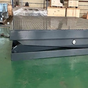 Hot-bán thủy lực Dock Cargo Lift bảng mới Scissor Lift Dock leveller xe bơm thép phun cát sau khi loại bỏ gỉ 2 tấn - Product Image 3