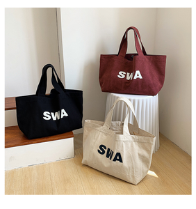 Bolso <span class=keywords><strong>de</strong></span> lona <span class=keywords><strong>con</strong></span> bolsillo personalizable y <span class=keywords><strong>cremallera</strong></span> para compras <span class=keywords><strong>grandes</strong></span> <span class=keywords><strong>con</strong></span> logotipo impreso personalizado - Product Image 4