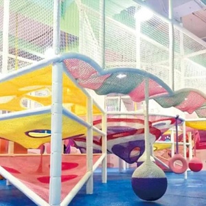 Tùy chỉnh trong nhà cầu vồng Net mềm thiết bị chơi cho trẻ em trung tâm giải trí sân chơi trong nhà giải pháp một cửa - Product Image 5