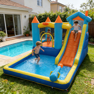 Château gonflable bonbon pour enfants, structure gonflable, trampoline gonflable pour enfants - Product Image 1
