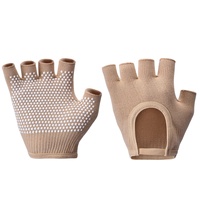 Nouveaux gants ouverts à cinq doigts pour femmes gants antidérapants de sport professionnel fournitures de Fitness Yoga gant tricoté sans doigts