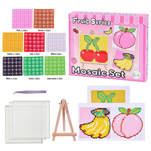 Set de Arte Creativo DIY de Mosaico de Píxeles Personalizado de la Serie Frutas, Crea Tu Propio Obra de Arte, Regalo Educativo - Product Image 1