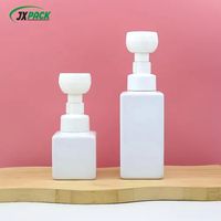 Botol Pompa Busa Sabun Plastik 250ml, Botol Pompa Busa Mousse Bunga Kosong untuk Sabun Mandi Hewan Peliharaan, Promo