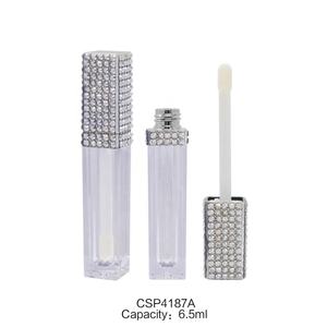 Tube de brillant à lèvres carré transparent doré de 6,5 ml, étiquette privée, tube de brillant à lèvres vide personnalisé, conteneur de brillant à lèvres - Product Image 4