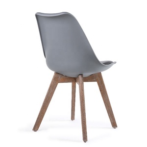 Hermosa elegante negro de cuero pies de madera <span class=keywords><strong>real</strong></span> de <span class=keywords><strong>la</strong></span> tienda de café sillas - Product Image 4