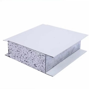 Panel Sándwich de Acero con Aislamiento de Silicona de 50/75/100mm <span class=keywords><strong>para</strong></span> Pared Exterior y Techo, Placa Térmica <span class=keywords><strong>para</strong></span> Taller Artesanal - Product Image 1
