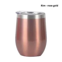 Personnalisé 12 oz en acier inoxydable gobelet Camping voyage thé tasses à café et vin tasse oeuf tasse avec logo