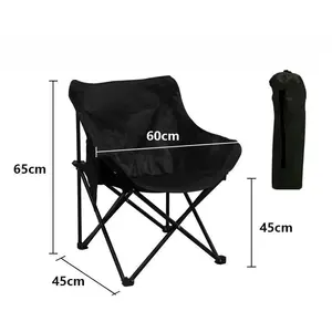 Al Aire Libre portátil plegable reclinable silla trasera Camping plegable Luna silla ocio almuerzo descanso Silla de playa