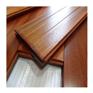 Revêtement de sol en bois massif tropical moderne 18mm préfini T & G couleur acajou <span class=keywords><strong>Iroko</strong></span> (teck africain) plancher intérieur en bois dur lisse - Product Image 1
