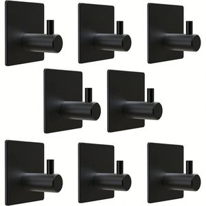 Heavy Duty Hangers <b>Hooks</b> Wall Organisation Strong Stainless Steel Home Use Door Coat Self <b>Adhesive</b> Wall <b>Hook</b> for Wall Hanging - Product Image 1
