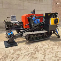 Machine de perforation souterraine pour traversées routières, petite foreuse hydraulique sans tranchée pour le pose horizontal de câbles et de conduites d'eau