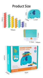 2025 New Arrivals Elephant Honeycomb Building Blocks Manufacturer Direct Sale Building Educational Toys for Boys Girls - Product Image 6