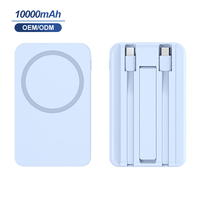 Chargeur portable ultra fin 10000mAh Haute capacité 15W Banque d'alimentation magnétique avec sortie Type-C 20W pour tous les smartphones