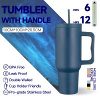 Nueva Taza de Acero Inoxidable 304 con Diseño de Dibujos Animados, 40 oz, Aislada al Vacío, Portátil, con Asa, Gran Capacidad, Libre de BPA, para Fiestas y Actividades al Aire Libre