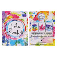 Ensemble de cartes d'affirmation de gratitude quotidienne, d'inspiration positive et d'amour-propre pour filles, avec impression personnalisée, emballage en boîte avec support