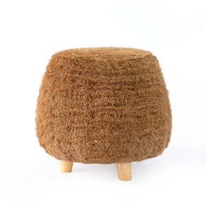 Популярная индивидуальная деревянная лежанка-пещера для собак из полипропиленовой ткани, удобная лежанка для животных из натурального ротанга - Product Image 2