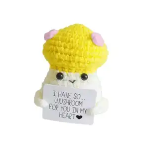 Penjualan laris populer hadiah kesehatan nanas Crochet lucu buatan tangan Crochet alpukat acar Amigurumi untuk hadiah dukungan emosional