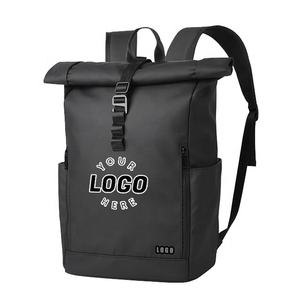 Sac à dos de voyage unisexe personnalisé en toile recyclable et imperméable, sac à roulettes pour ordinateur portable, sac à dos décontracté pour le sport, design personnalisé - Product Image 1