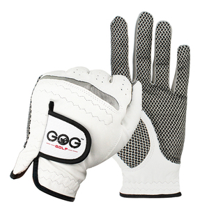 Gants de <span class=keywords><strong>golf</strong></span> pour hommes main gauche/droite en cuir véritable de mouton souple et respirant avec granules antidérapants Gants de <span class=keywords><strong>golf</strong></span> pour hommes Logo personnalisé - Product Image 2