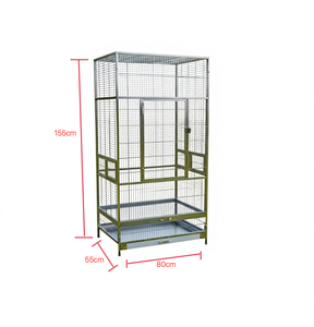 Jaula <span class=keywords><strong>para</strong></span> Loros de Acero Inoxidable de Primera Calidad, Jaula Grande <span class=keywords><strong>para</strong></span> Pájaros de Interior y Exterior, Villa <span class=keywords><strong>para</strong></span> Loros y Loros Grises Africanos - Product Image 2
