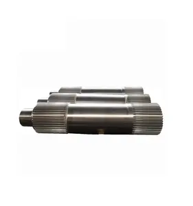 Customized Forging Alloy Steel Transmission Shaft Large Spline Shaft