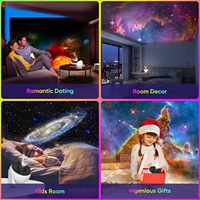 Projecteur Galaxie pour Chambre à Coucher, Projecteur d'Étoiles avec Bouton de Réglage, 13 Disques de Films, Projecteur Planétarium