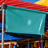 Tela de Malla de Poliéster 100% Recubierta de PVC Anti-UV, Tejido Ripstop Personalizado para Bolsas de Viaje Tipo Cubo para Niñas, Alta Resistencia a la Tracción