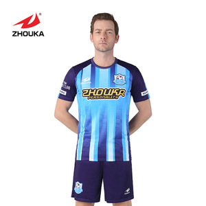 Football Jersey set full sublimation football shape custom T-shirts online sublimation sport jersey new model - Product Image 3
