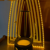 Vente en gros de plastique acrylique boîte de nuit bar lumineux liqueur bière vin whisky porte-bouteille support présentateur Led Glorifier