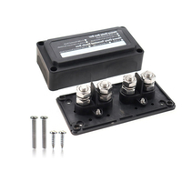 Amomd Black耐水性48VDC 300A4スタッドヘビーデューティー回路接続ワイヤー接続ボックス